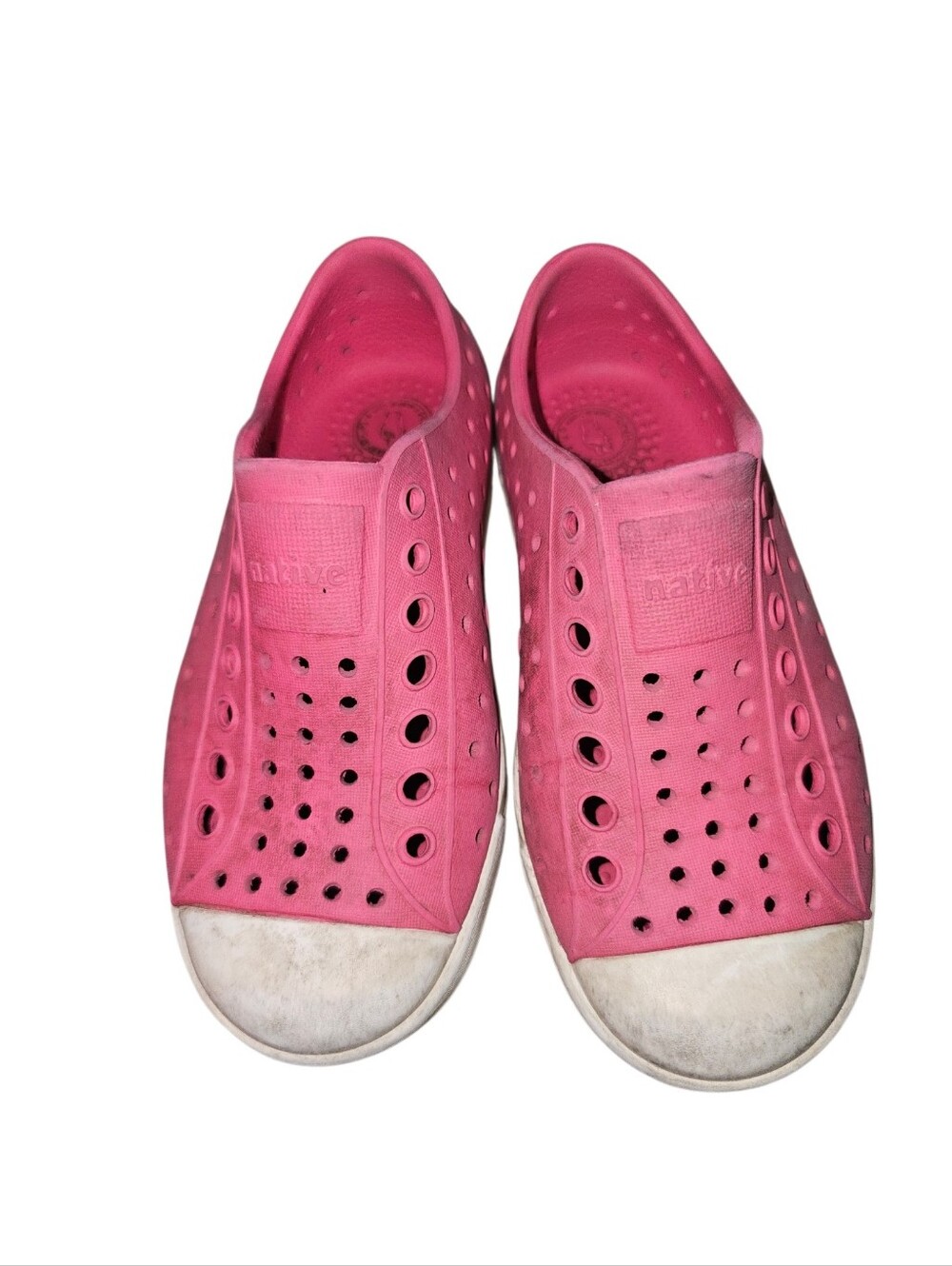 Native Pink Slip-On Perforated Sneakers